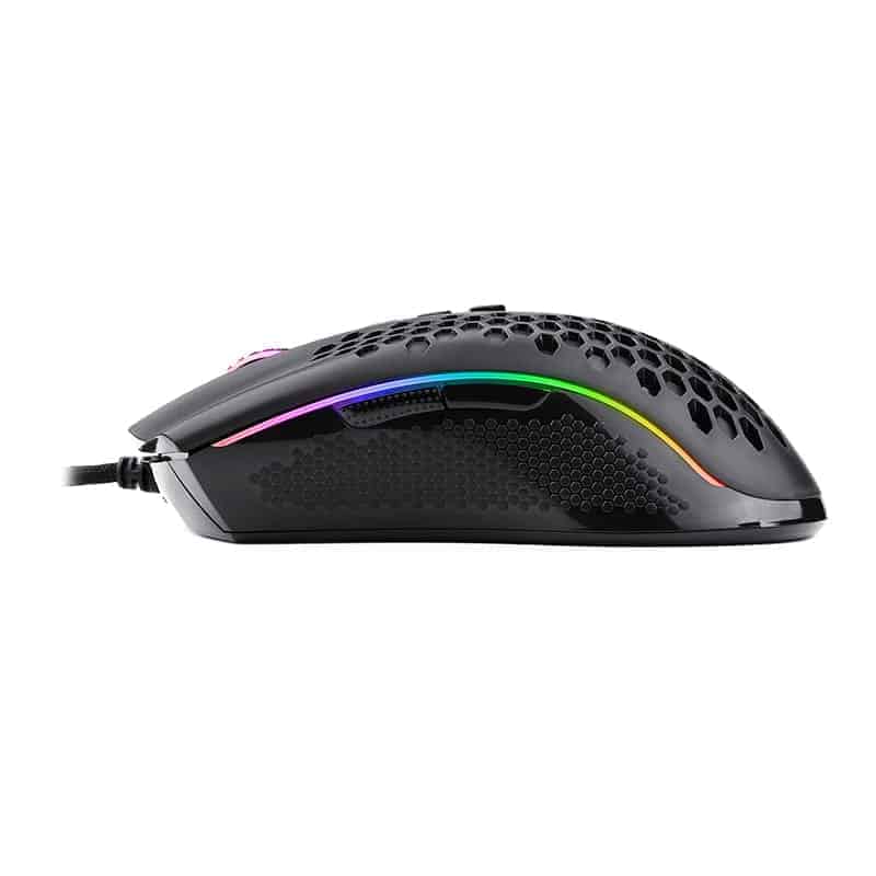 Red Dragon STORM 12400DPI 7 Buttons RGB Backlit gaming Mouse – Black