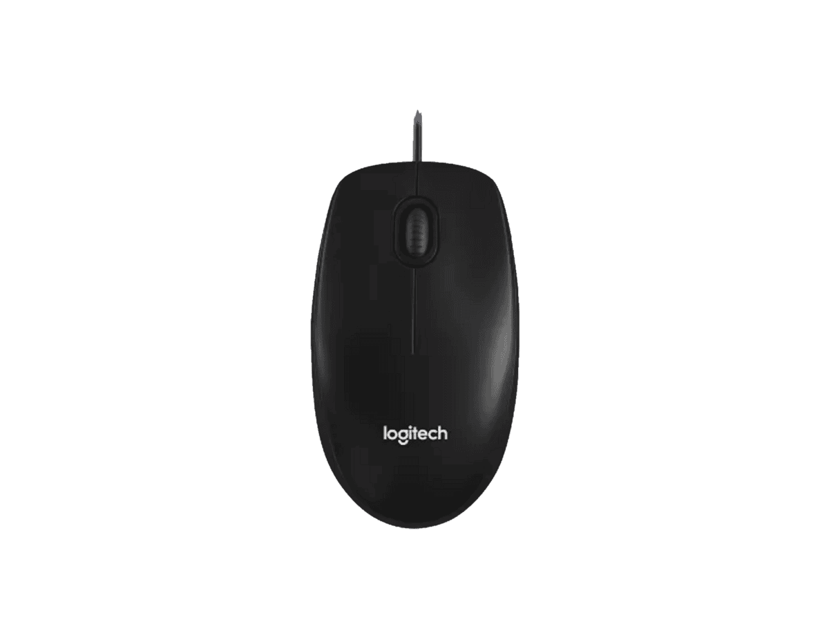 Logitech M100 Corded Mouse – Black