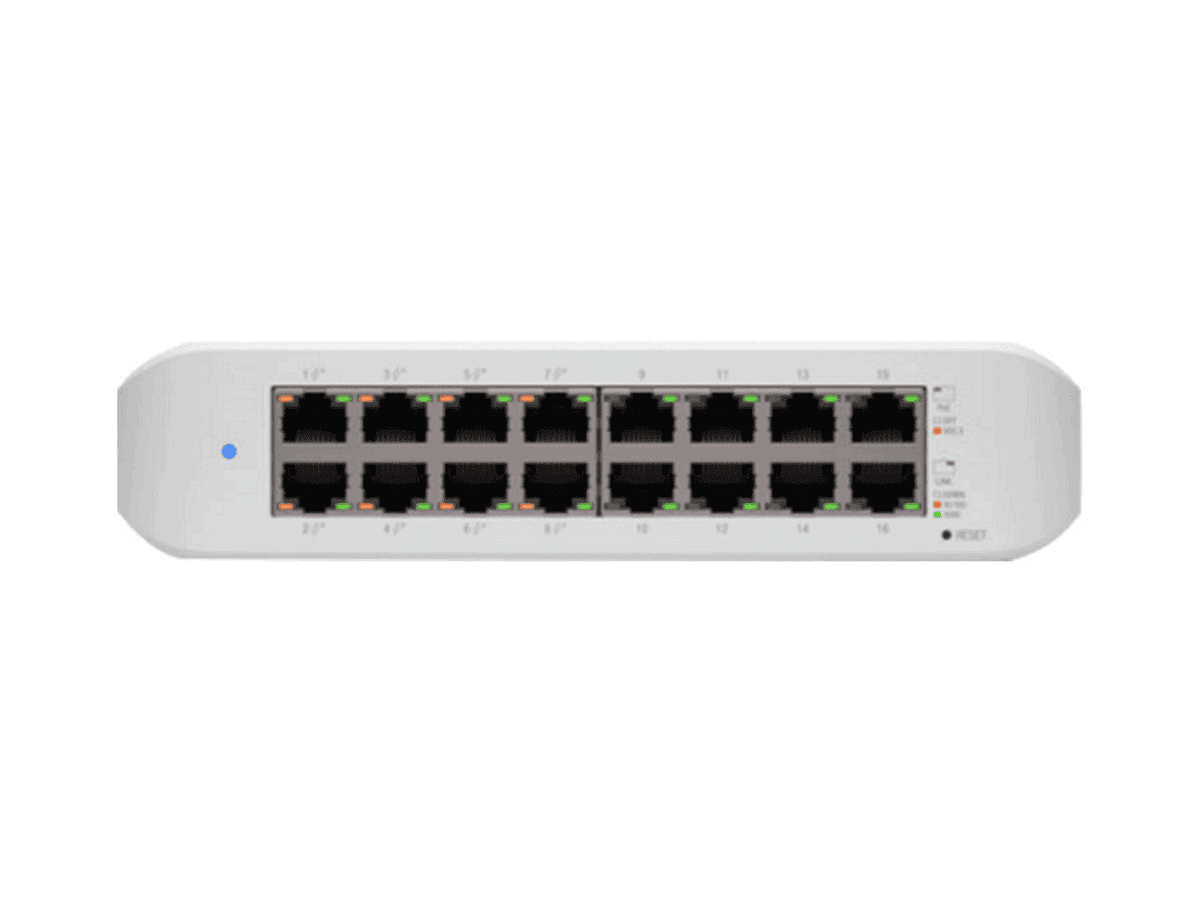 Ubiquiti 16 Port Gigabit 45W 8PoE UniFi Switch – USW-LITE-16-PoE