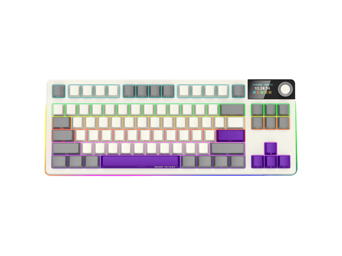 LORGAR KBP70TKLW Wireless TKL Mechanical Gaming Keyboard Pro – Beige