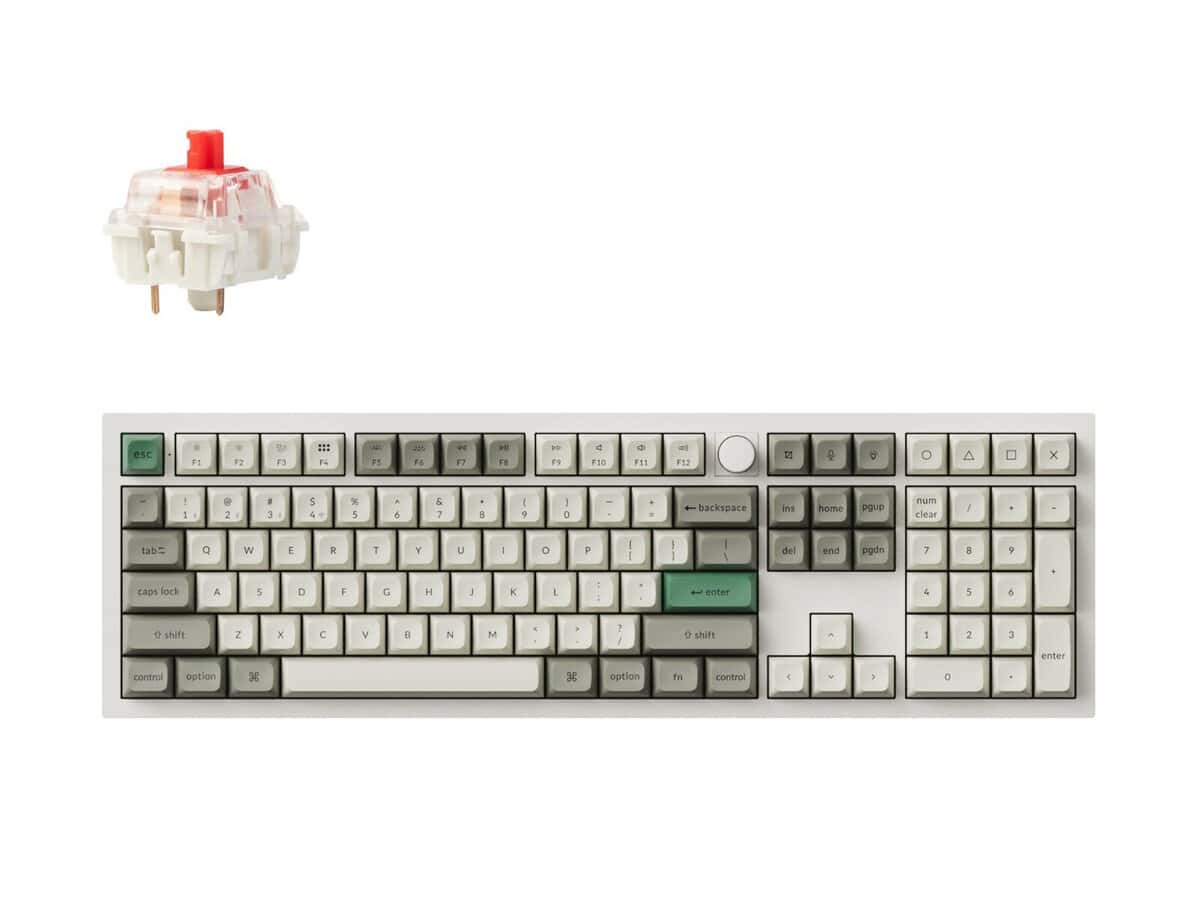 Keychron Q6 Max Wireless Mechanical Keyboard – Shell White
