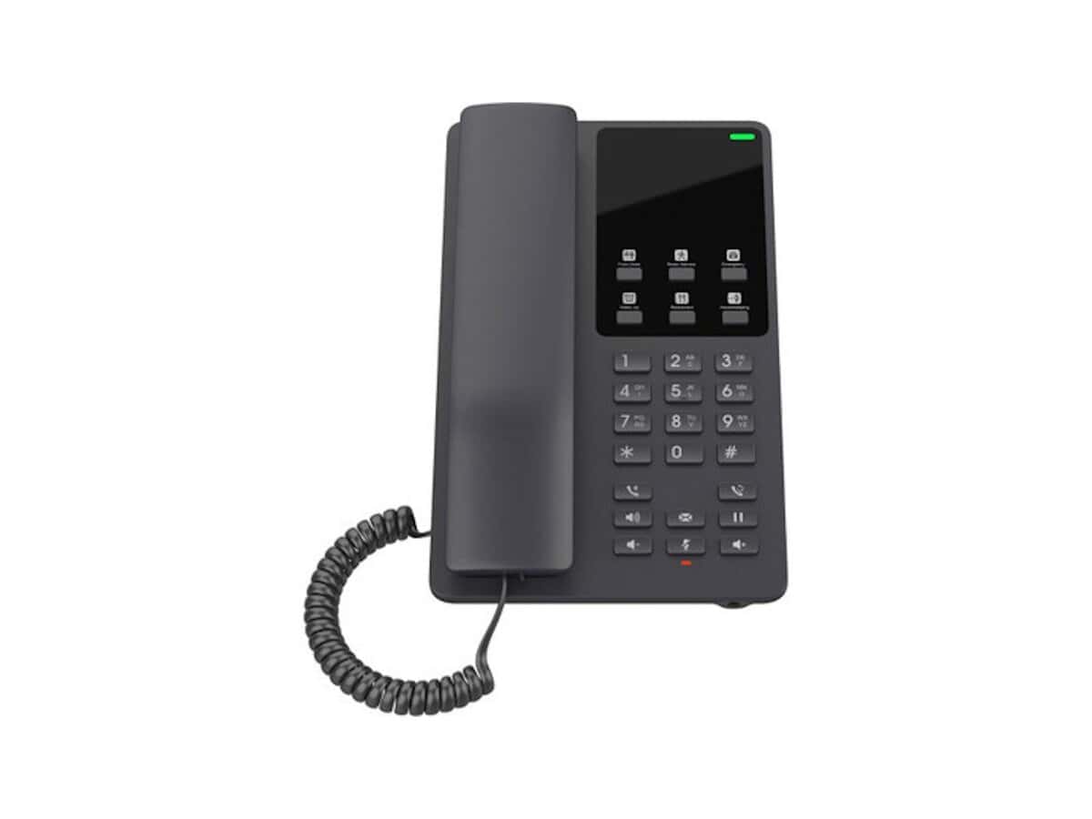 Grandstream GHP621W 2 Line WiFi 5 Hotel Phone Black