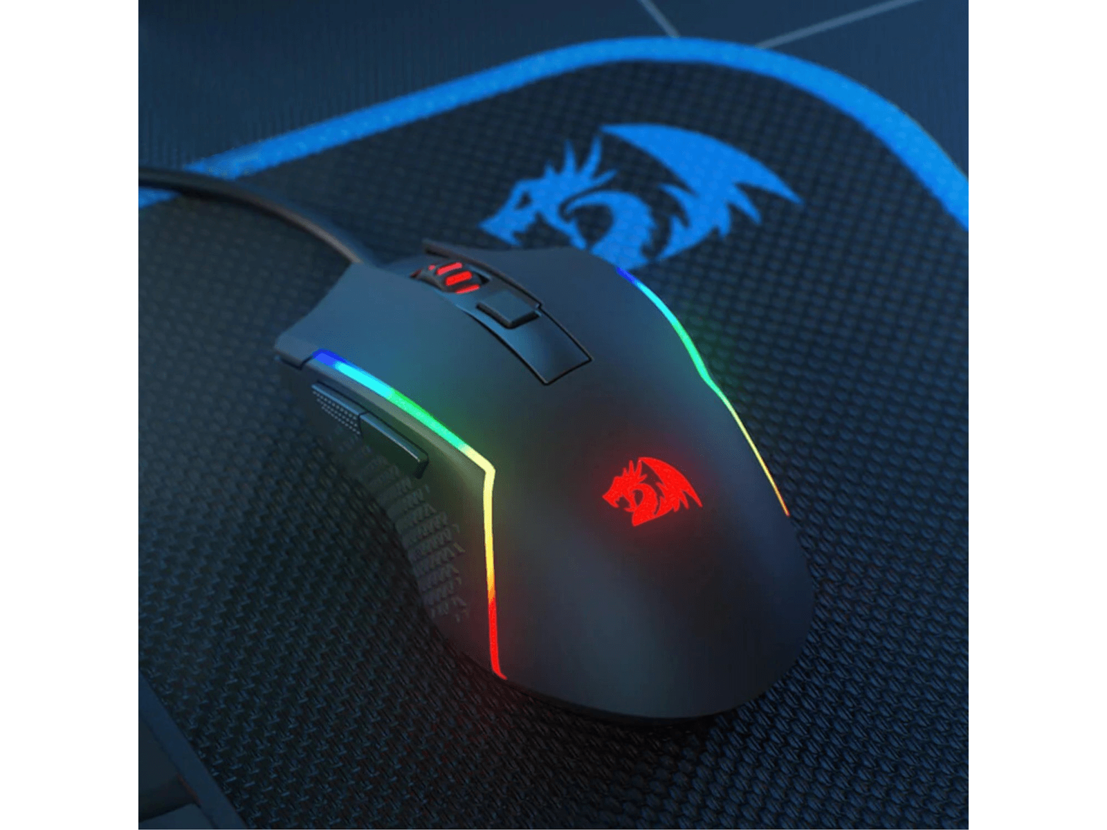 Redragon M616 TRIDENT 10000DPI RGB Gaming Mouse – Black