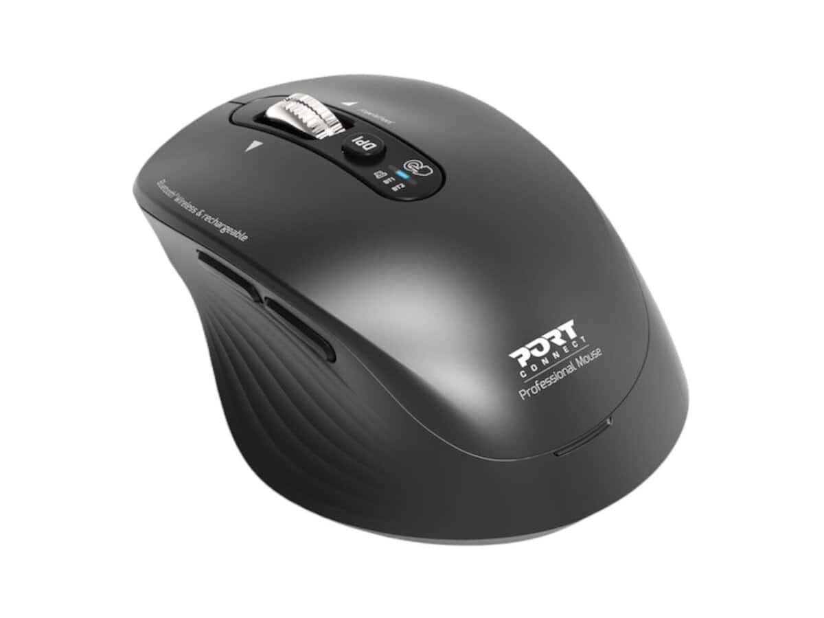 Port Connect Business 2.4GHz Bluetooth Wireless Mouse – Black