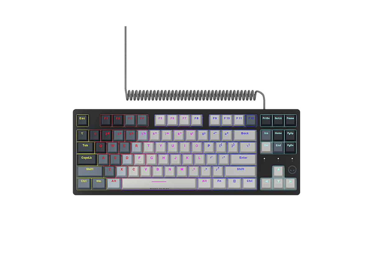 LORGAR Azar 514TKL, Wired RGB mechanical gaming keyboard – White