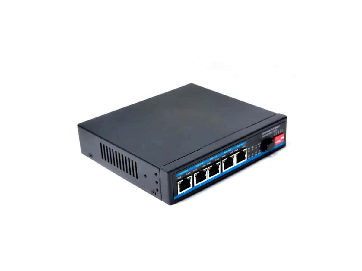 Acconet 5 Port Gigabit MPPT Solar POE Switch