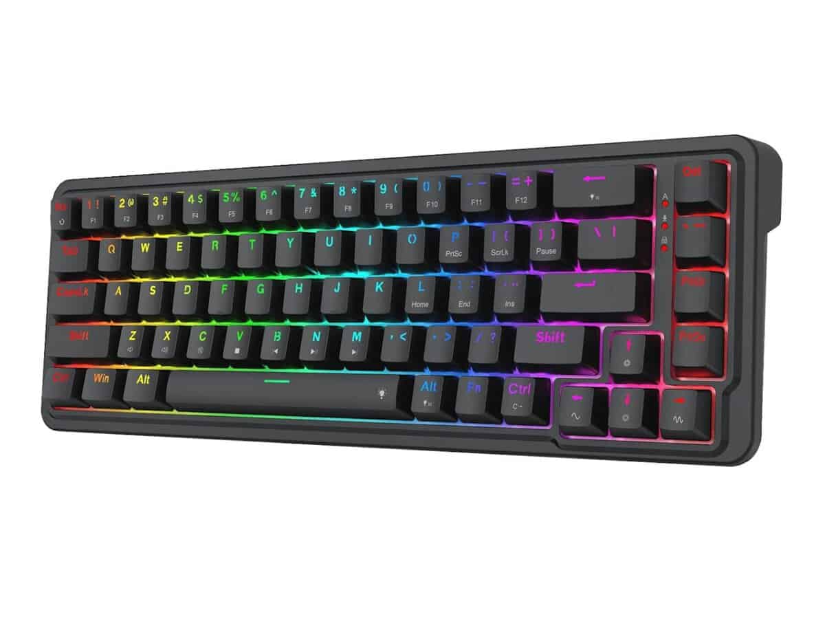 Redragon NOVA K709 65% Wired Gasket RGB Gaming Keyboard – Black