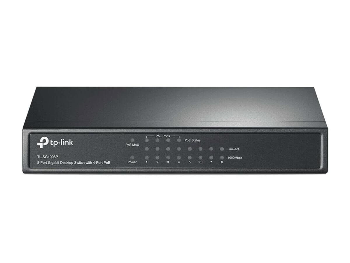 TP-LINK TL-SG1008P 8-Port Gigabit Desktop Switch with 4-Port PoE