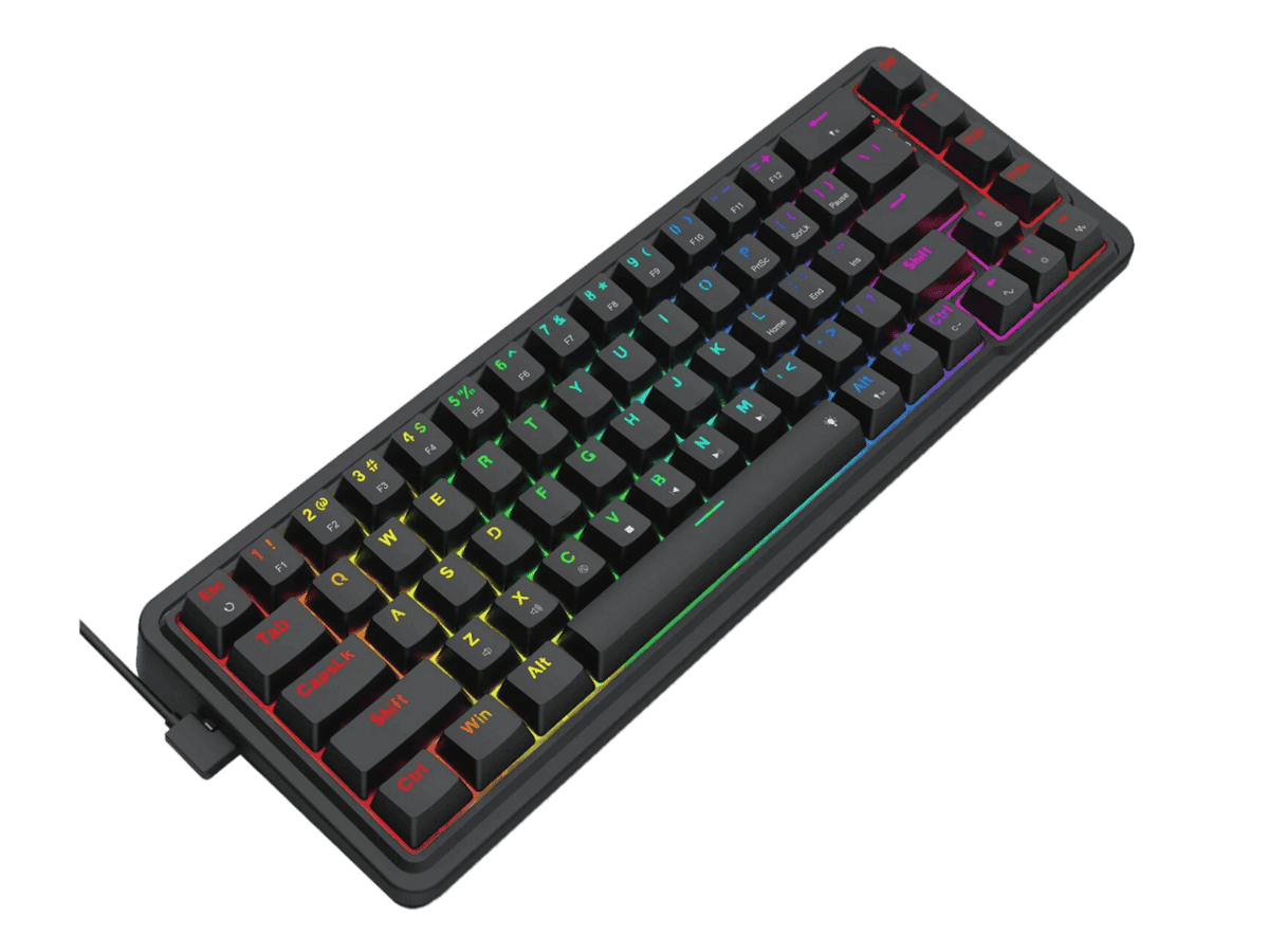 Redragon NOVA K709 65% Wired Gasket RGB Gaming Keyboard – Black