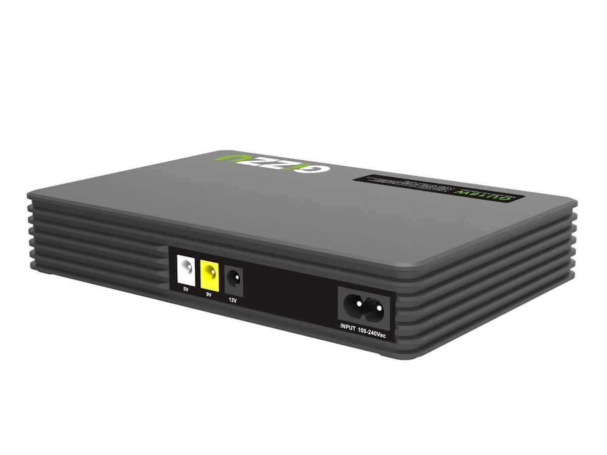 Gizzu SURF Simple 18W 55Wh LiFePO4 MINI DC UPS – Black