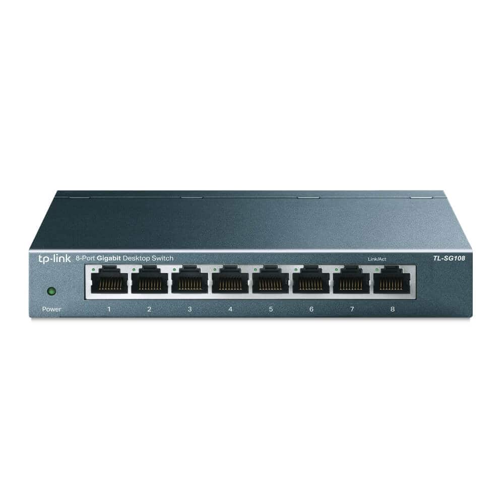 TP-LINK TL-SG108 8-Port 10/100/1000Mbps Desktop Switch