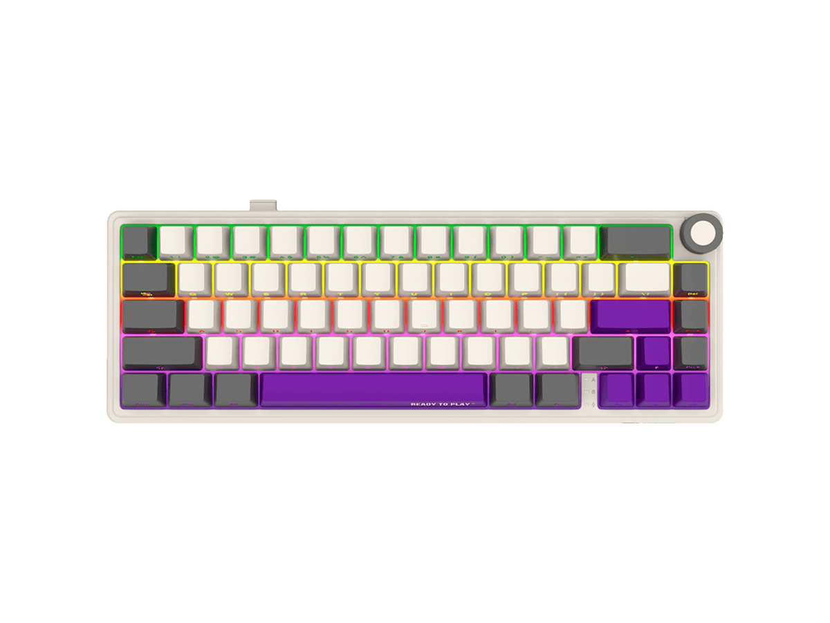 LORGAR KBP70MW, Wireless 65% Mechanical Gaming Keyboard Pro – Beige