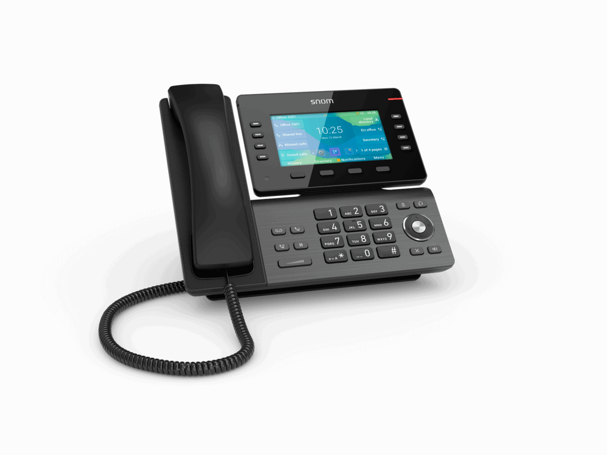 Snom D862 8-line Desktop SIP Phone – No PSU Included