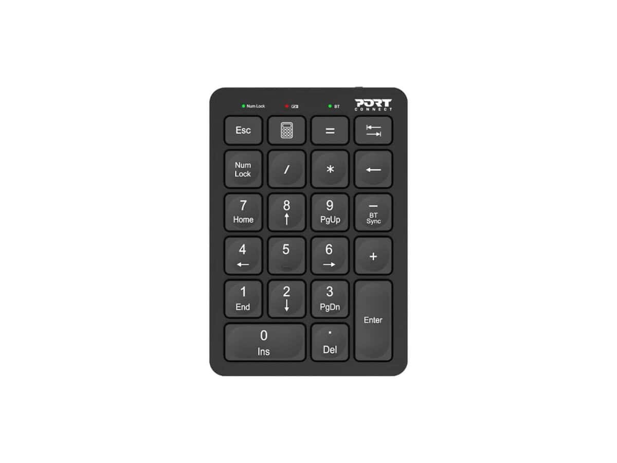Port Connect Bluetooth Rechargeable Keypad