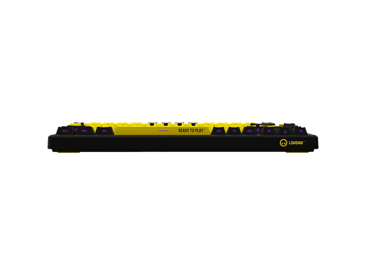 LORGAR KBP7075W Wireless 75% Mechanical Gaming Keyboard Pro – Black/Yellow