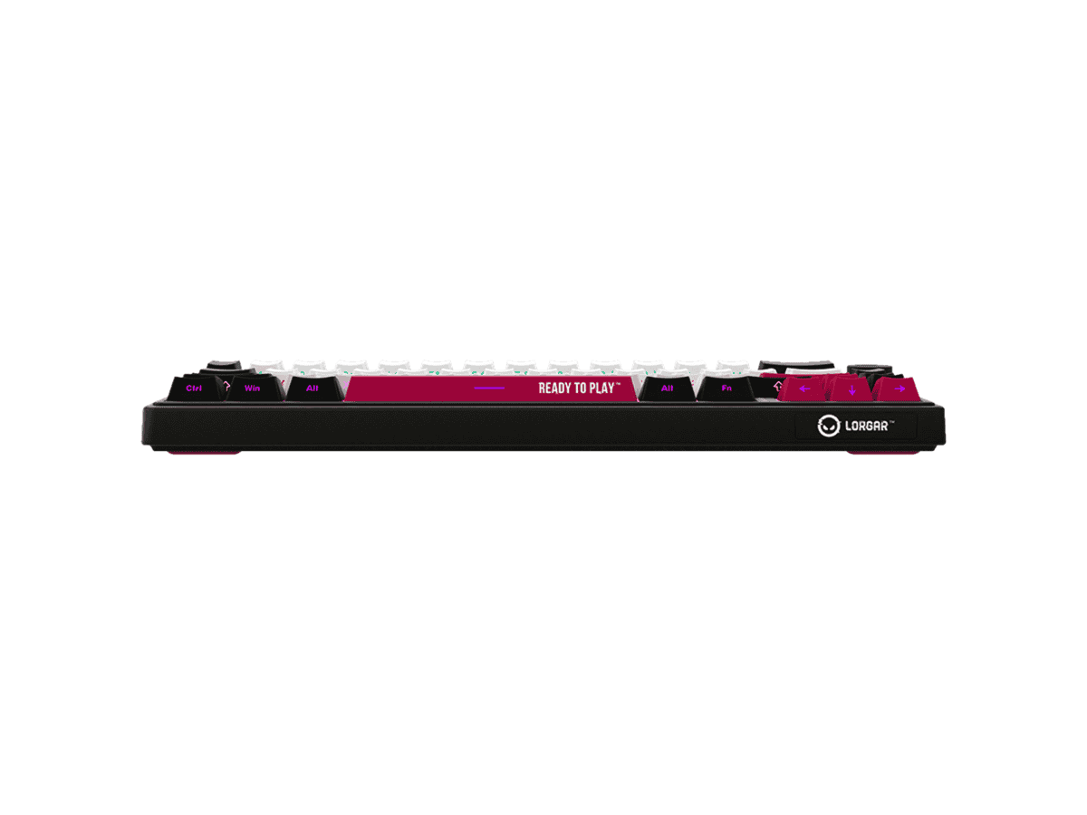 LORGAR KBP70MW, Wireless 65% Mechanical Gaming Keyboard Pro – Black/red