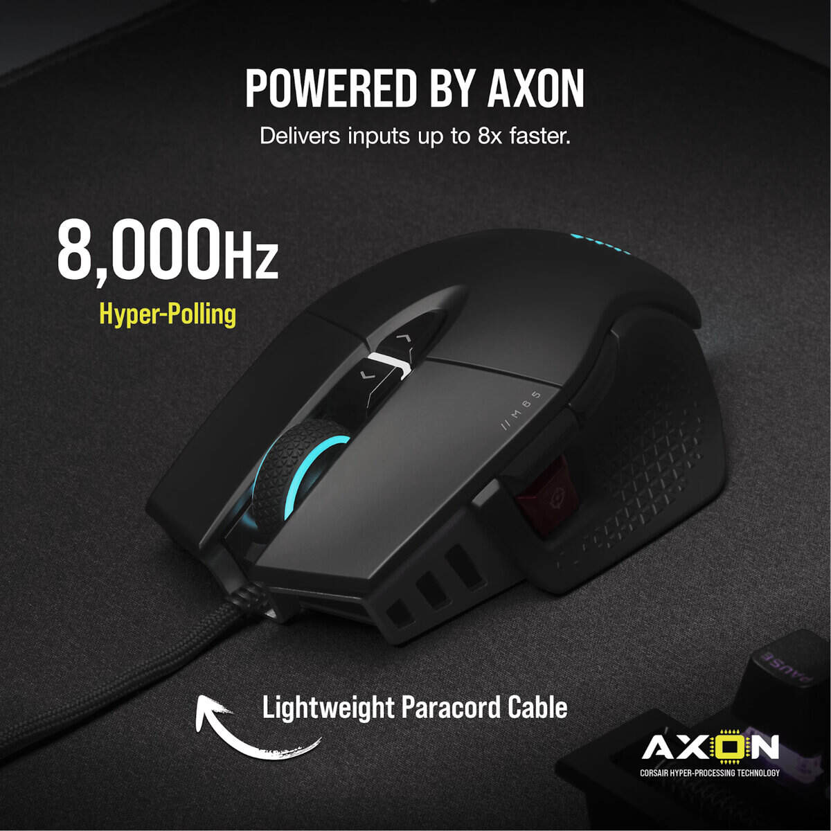 Corsair M65 RGB ULTRA Tunable FPS 26000 DPI Gaming Mouse – Black