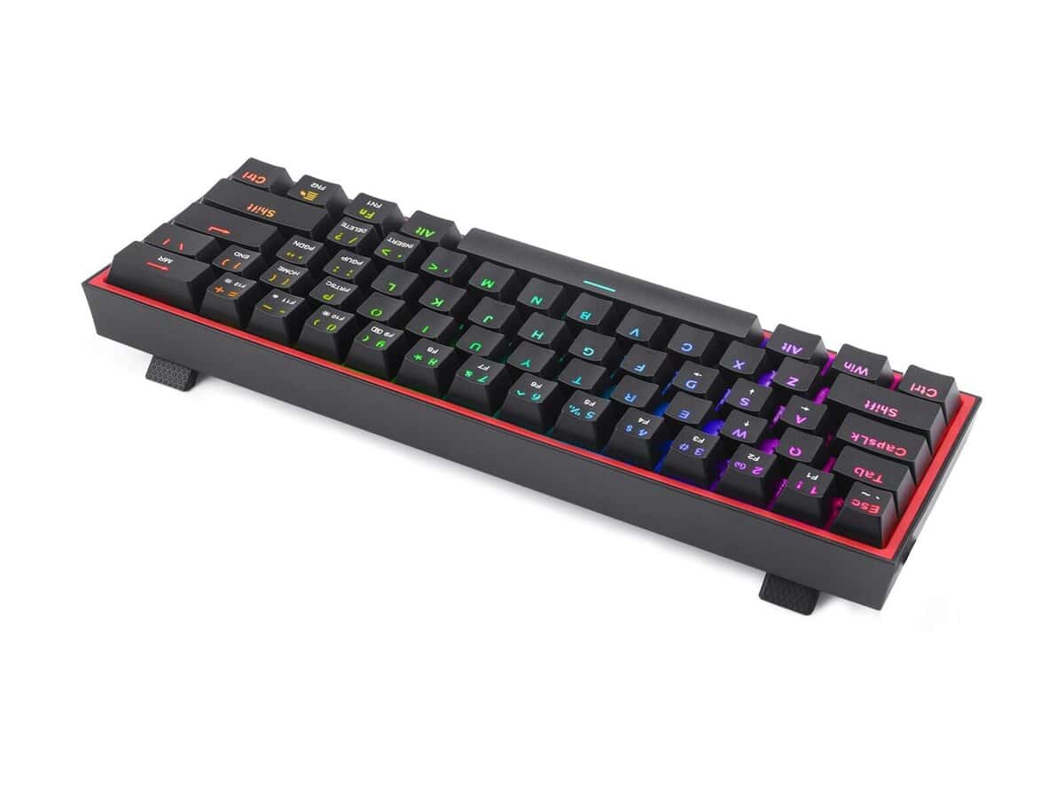 Redragon K617 FIZZ 60% Wired RGB Gaming Keyboard – Black