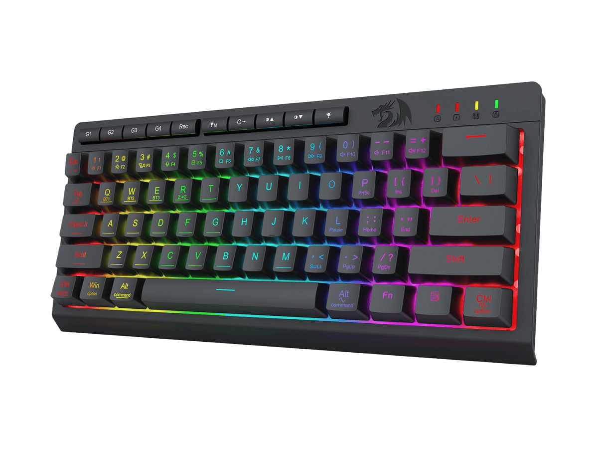 redragon shiva k522 pro rgb wireless gaming keyboard black